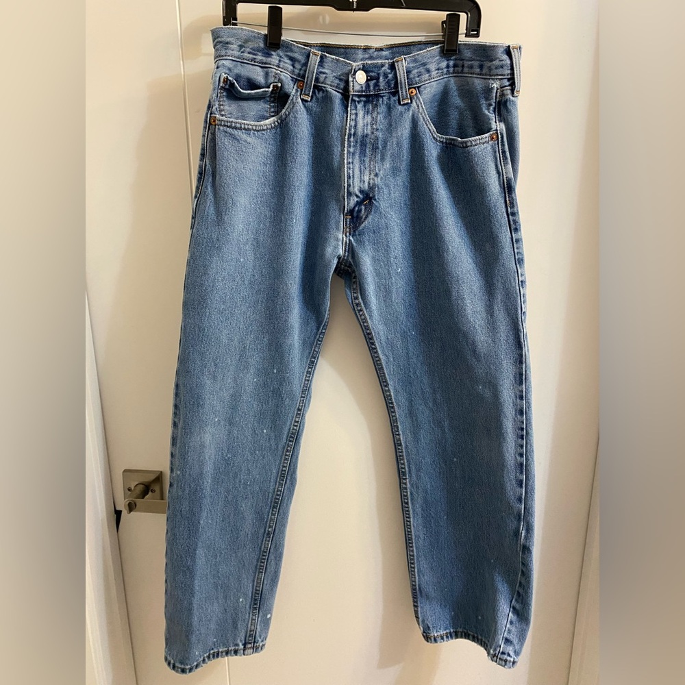 👛5/$50 Levis 505 Jeans Men  36X30 Straight Leg Medium Wash Regular Fit Denim